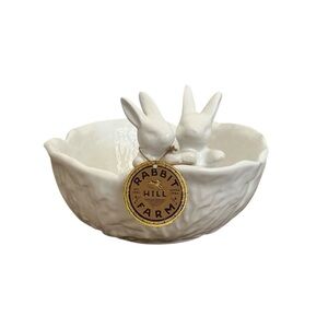 Rabbit Hill Farm Ceramic Bunny Bowl | Easter Decor & Trinket Dish